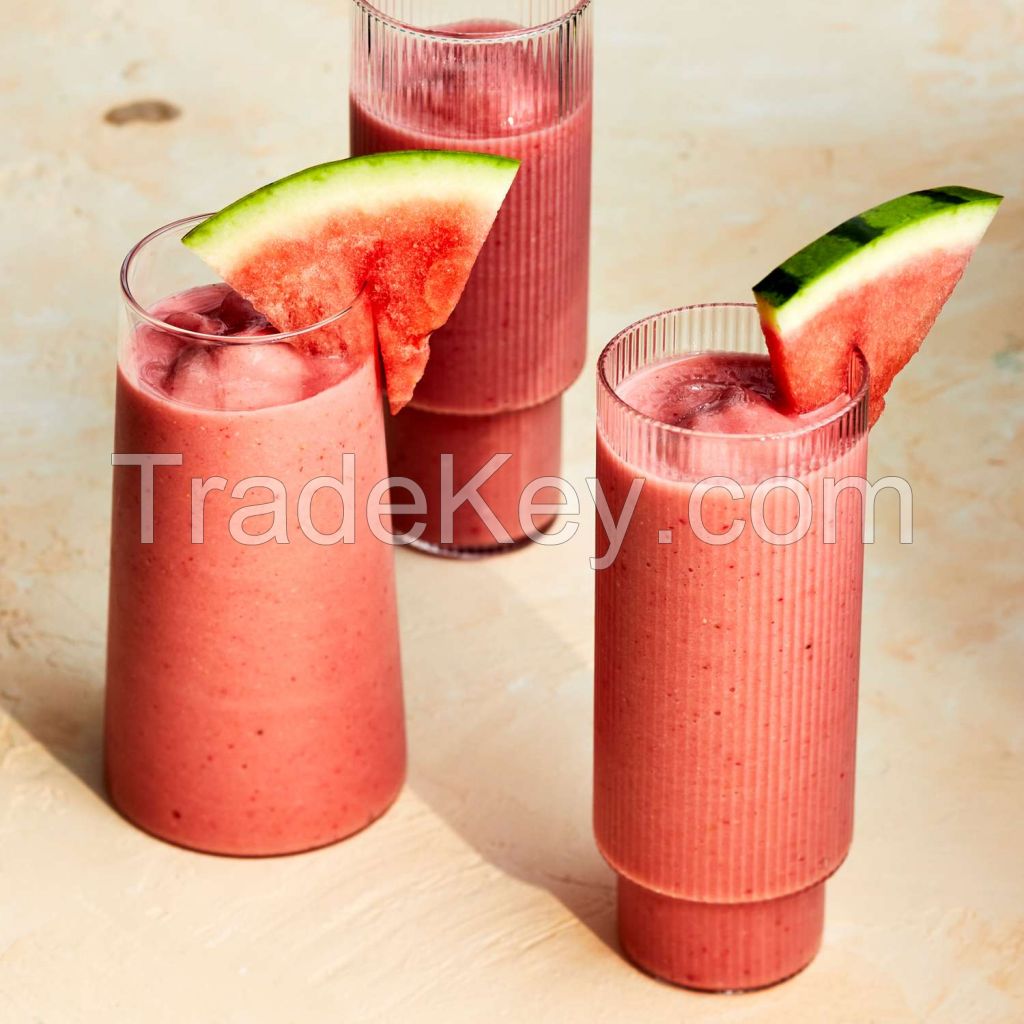 PURE FROZEN WATERMELON JUICE / SOURCE OF LYCOPENE & HYDRATION / FRESH FLAVOR, VIBRANT RED COLOR / MADE IN VIETNAM