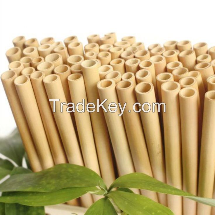 BIO-STRAWS FROM NATURAL BAMBOO / RENEWABLE MATERIAL / HANDMADE