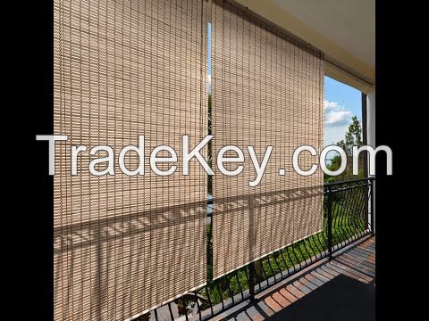 NATURAL BAMBOO WINDOW SHADE / PLANT-DERIVED / MINIMALIST INTERIOR
