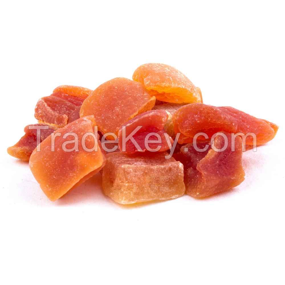 SUN-KISSED DRIED PAPAYA / MOIST TEXTURE / SIMPLE INGREDIENT / PLANT-DERIVED