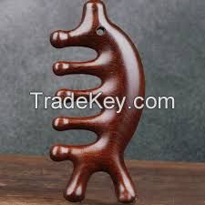 HERBAL WOODEN COMB INFUSED WITH CATAPPA LEAF ESSENCE