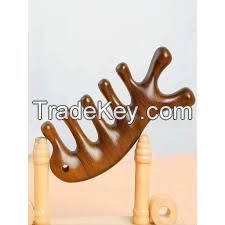 HERBAL WOODEN COMB INFUSED WITH CATAPPA LEAF ESSENCE