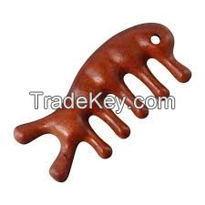 HERBAL WOODEN COMB INFUSED WITH CATAPPA LEAF ESSENCE