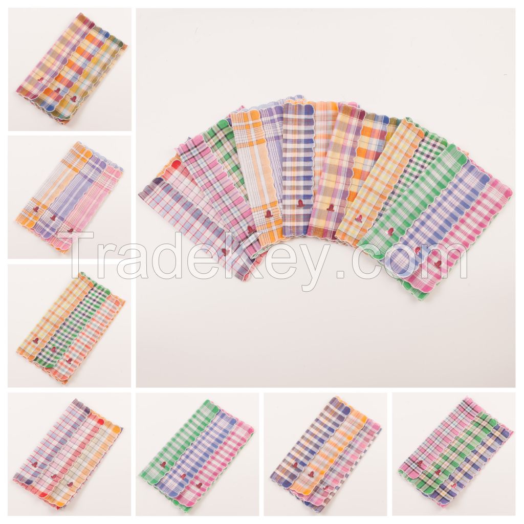 good quality stripe polyester handkerchief 466