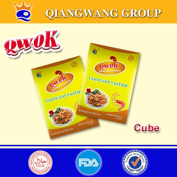 Qwok 4g*25*80 Halal Shrimp Flavour Seasoning Cubes
