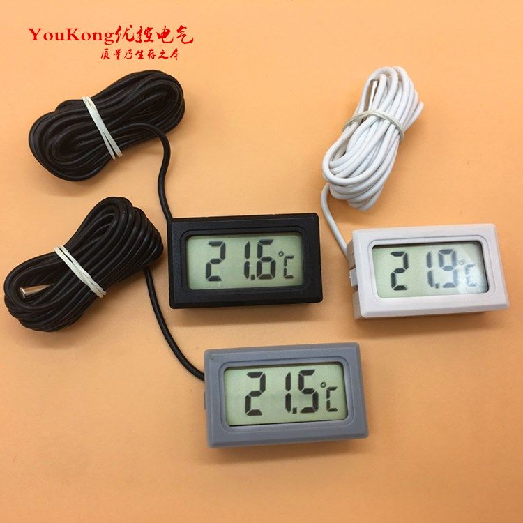 Accurate digital thermometer/plastic case digital thermometer for freezer/refrigertor/aquarium/ car air-condition TPM-10