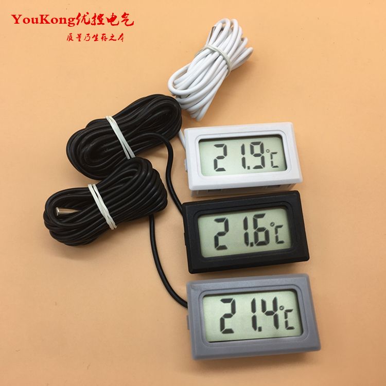 Accurate digital thermometer/plastic case digital thermometer for freezer/refrigertor/aquarium/ car air-condition TPM-10