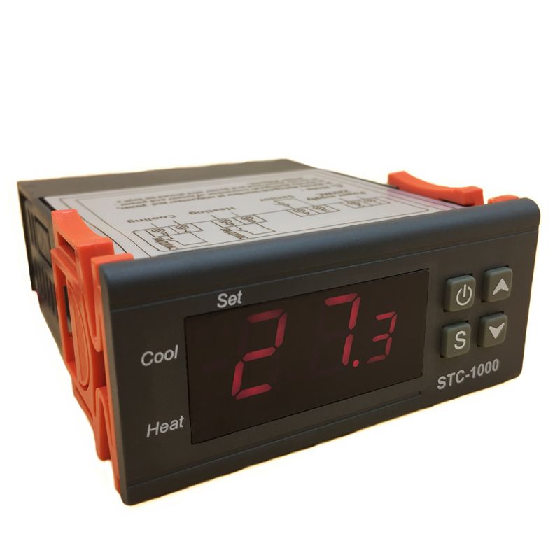 Dual Heating/refrigeration Plug In Temperature Controller/Thermostat for Frozen Food Freezer with compressor STC-1000