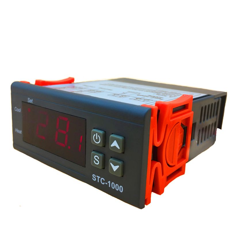 Dual Heating/refrigeration Plug In Temperature Controller/thermostat For Frozen Food Freezer With Compressor Stc-1000