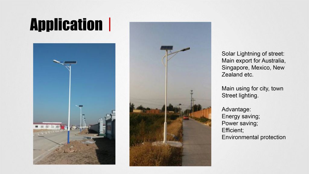 Street lighting pole of solar led lamp