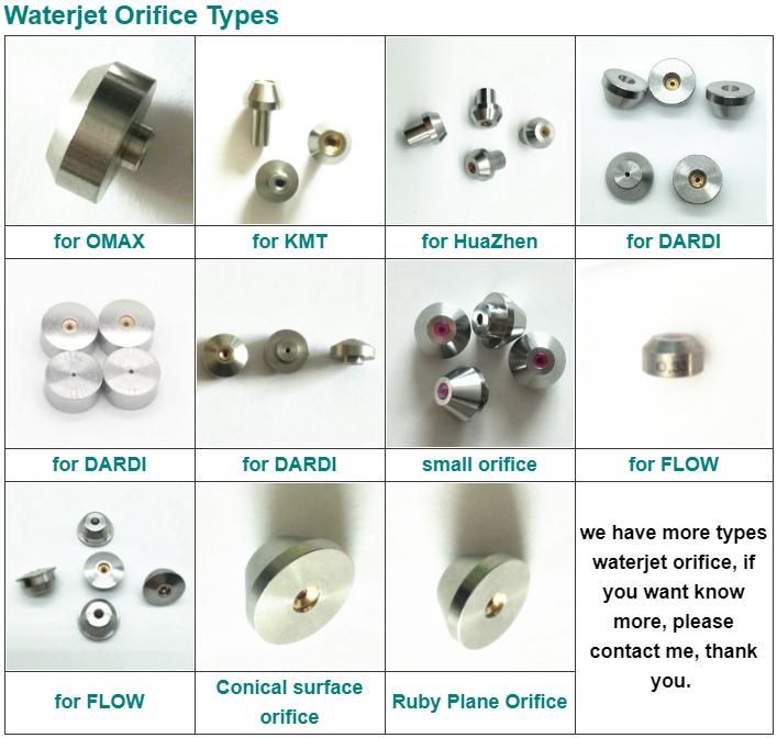 water jet cutting machine spare parts waterjet ruby orifice waterjet parts waterjet orifice and waterjet diamonds orifice