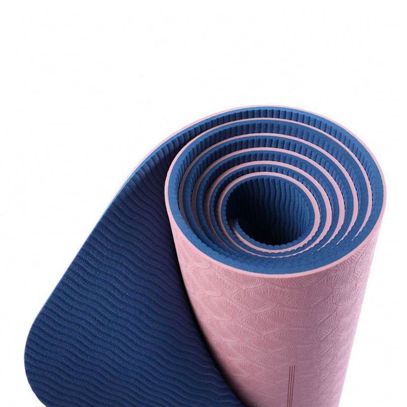 TPE dual color best eco yoga mat