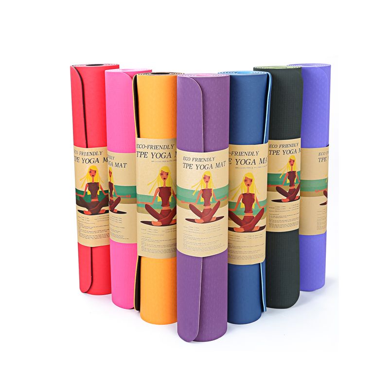 TPE dual color best eco yoga mat