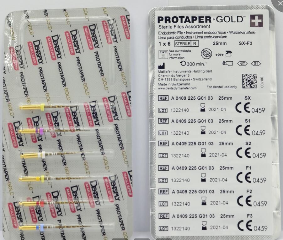 Dentsply Dental Engine Use Protaper Gold endo Files