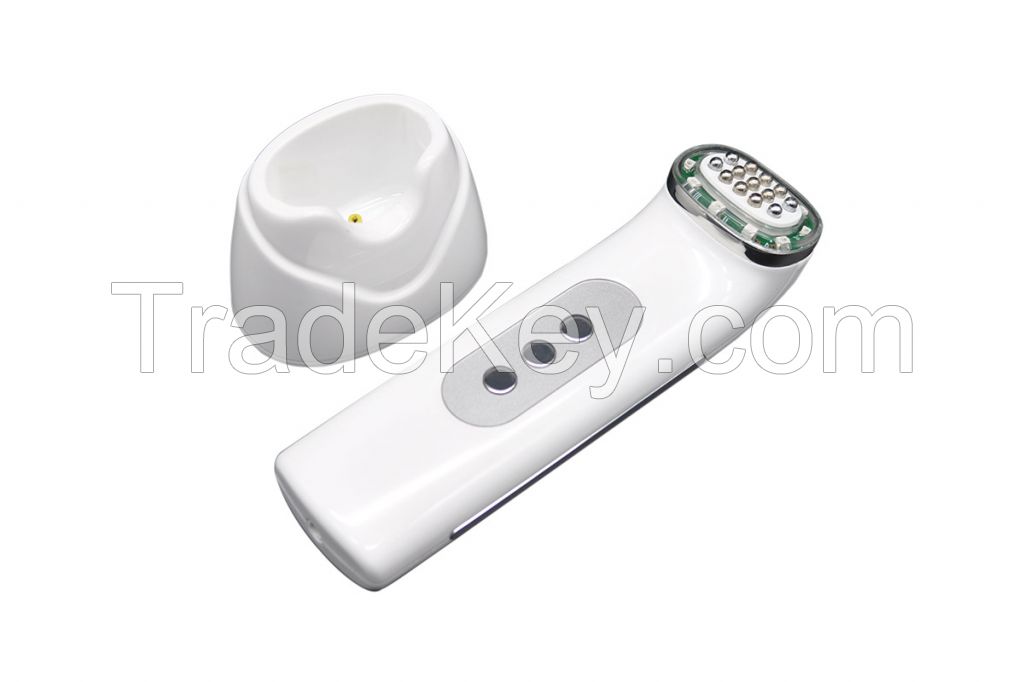 RF beauty system mini rf machine LED Red light therapy infrared light care Vibration Massage device for home use portable facial skin equipment