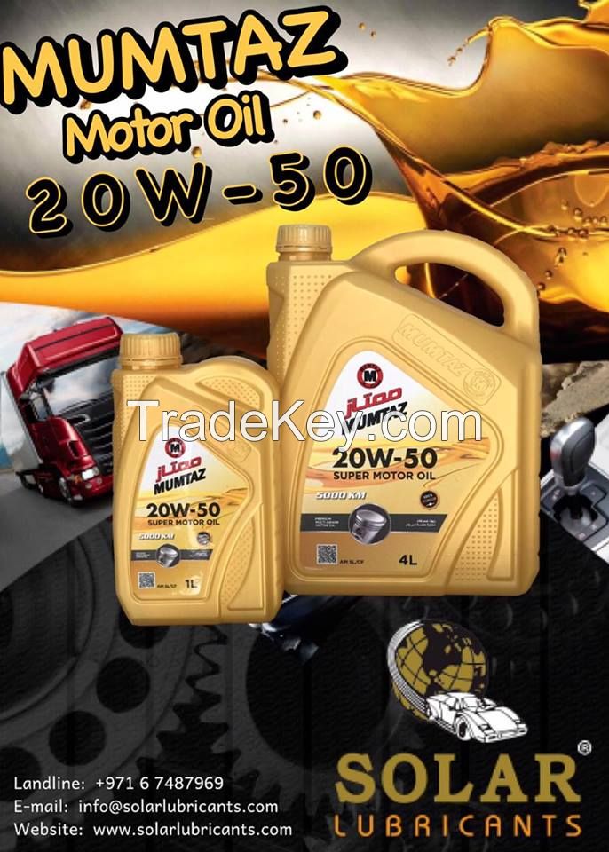 Mumtaz Super Motor Oil SAE 20W -50 API SL/CF