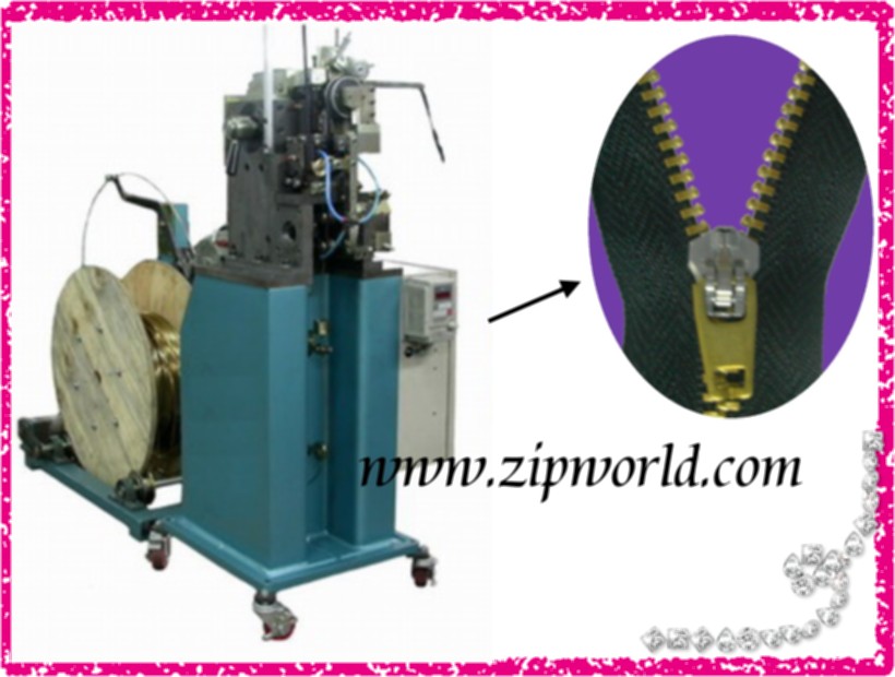 METAL Y TYPE ZIPPER AUTO CHAIN FORMING M/C