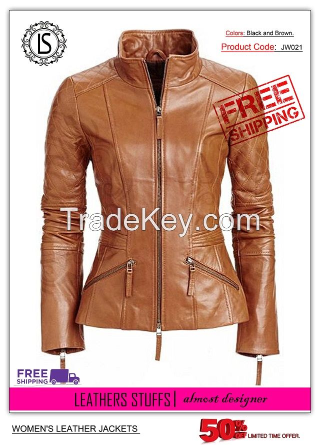 Women's Leather Casual Jackets