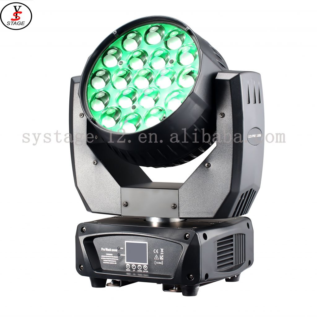 stage light LED moving head beam zoom wash mac aura rgbw dj light