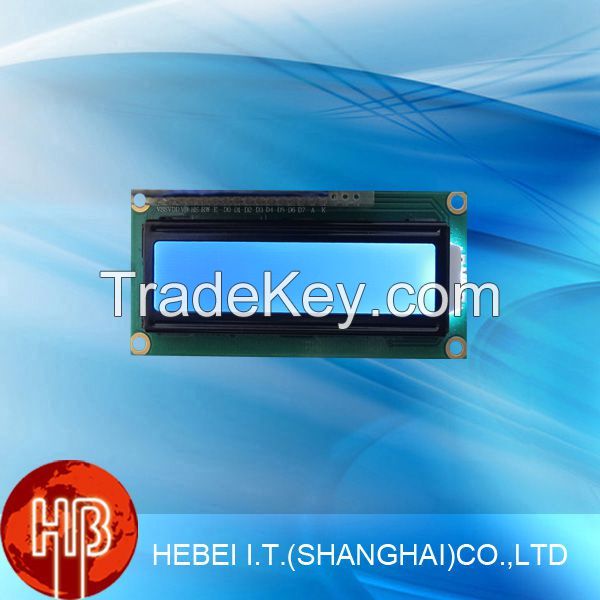 16x2 Character Type Negative Transflective High Bright Lcd Module With Blue Backlight