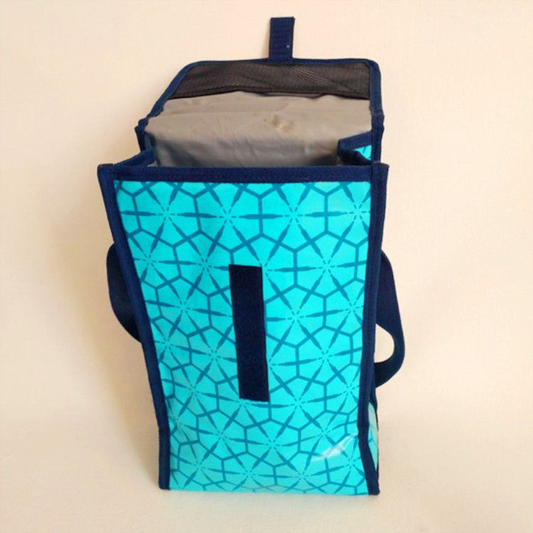 durable hook-loop polyester cooler bag lunch bag