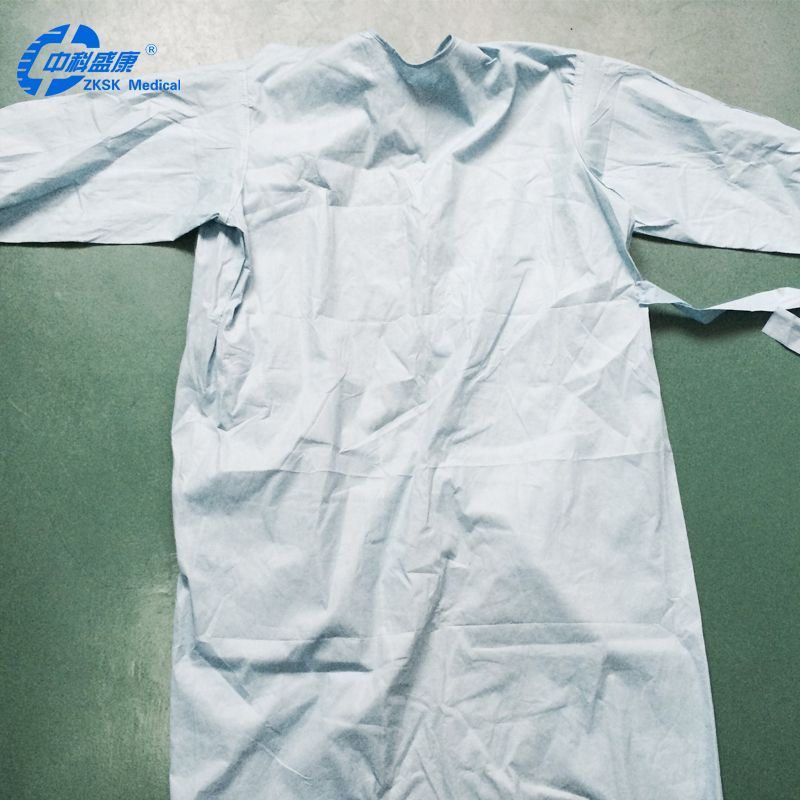 Hospital consumables surgical gown with medical hood in nonwoven fabric