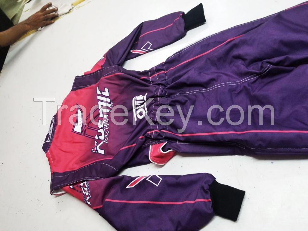 Karting Race suit/ Go kart race suit/ Karting race suits/ Custom embroided OEM kart racing suits