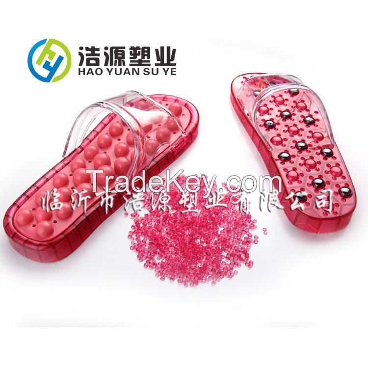 Transparent Crystal PVC compounds/100% Virgin PVC granules/PVC for slipper