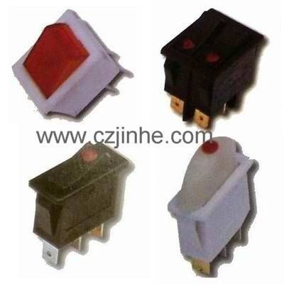 Factory Sale 6a 250vac on off on KCD series rocker switch jinhe china