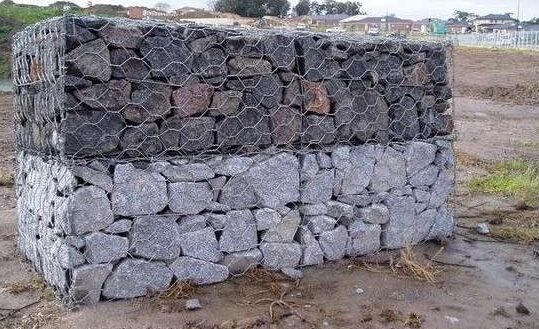 Hot-Dipped Galvanized Hexagonal Wire Mesh Gabion Box