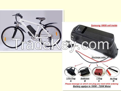 36V 14ah 10s4p QT Lithium Battery E-Bike Lithium Ion Down Mounted down tube frame Battery Power Bank Li-ion Rechargeable Battery Bluetooth Available