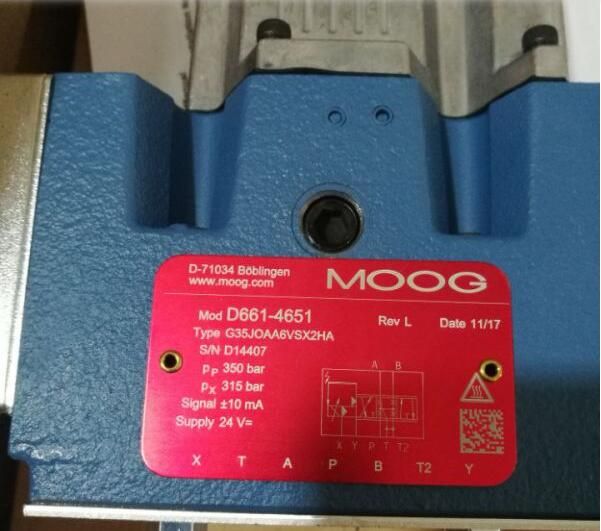 MOOG servo valve D633, D634, D66, 072, G771, G772 series