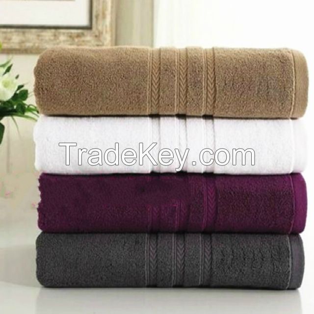 white hotel towel