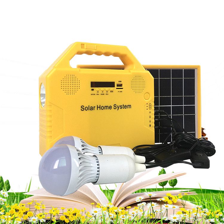 Good quality solar energy lighting kit with music radio bluetooth