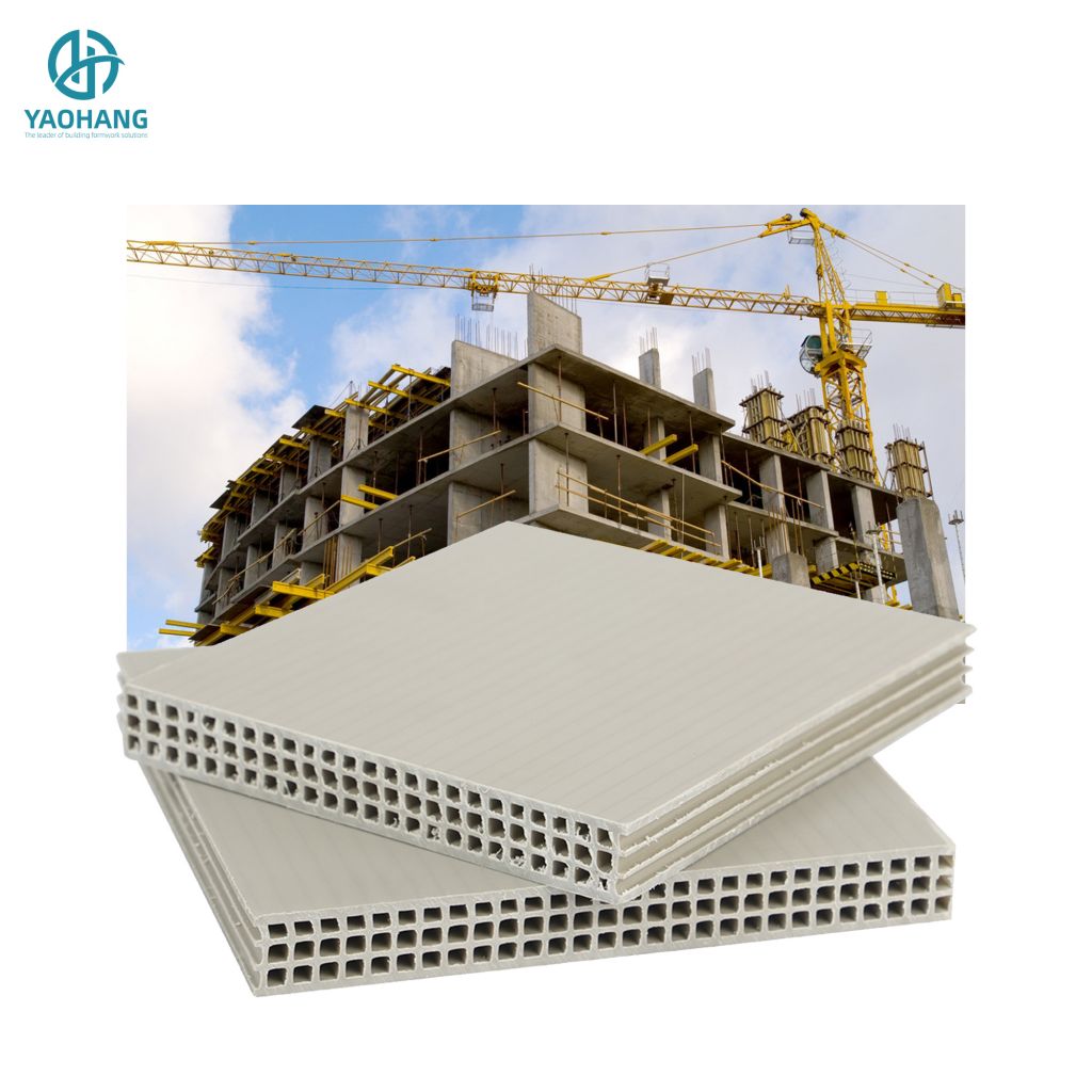 reusable plastic building construction formwork material 