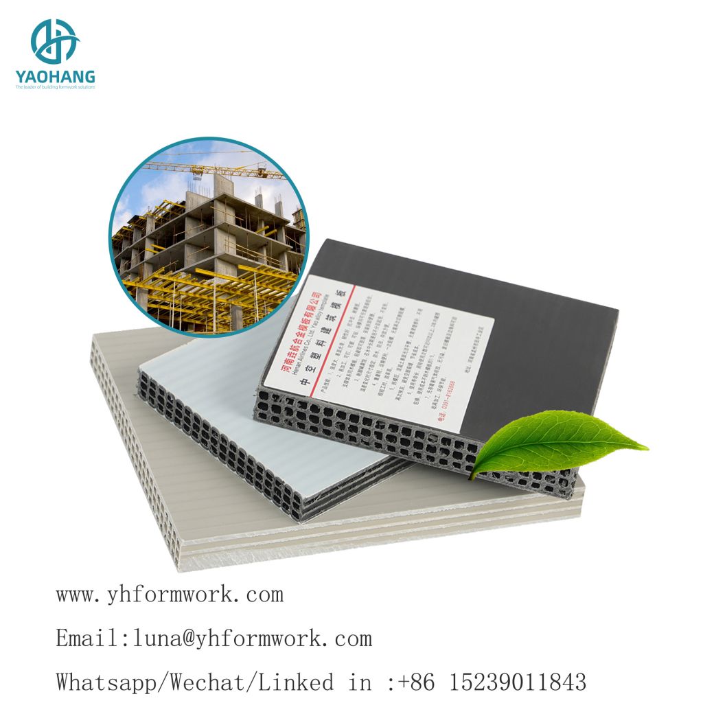 Plastic concrete building moulding board no need oil formwork molds panels 