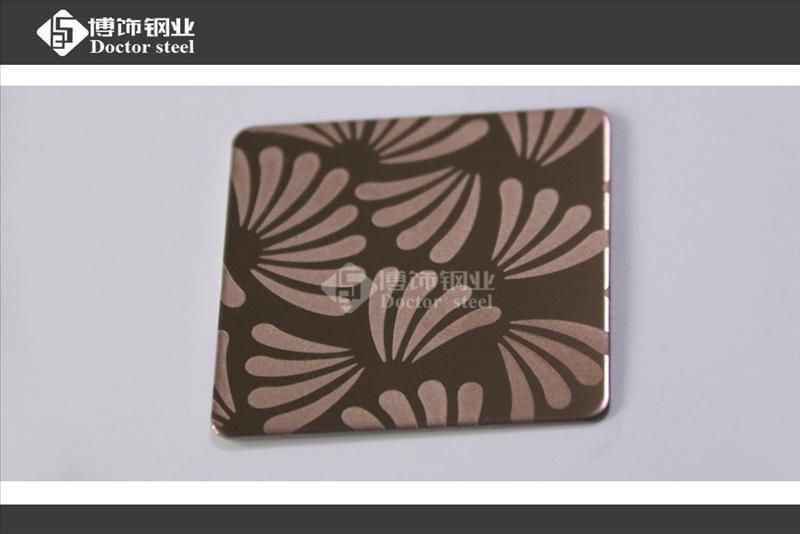304 etched finish decorative stainless steel sheet