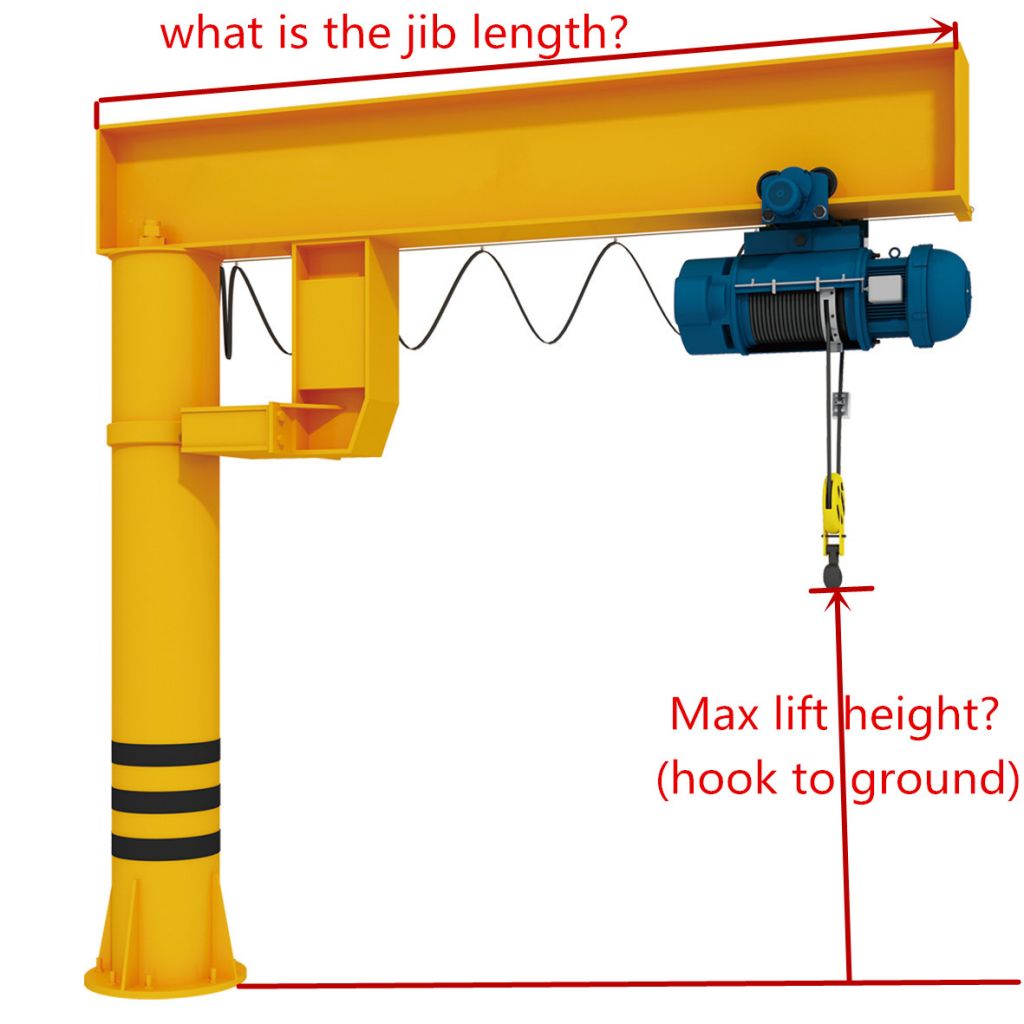 Workshop Used Materials Handling Equipment 5 Ton Jib Crane