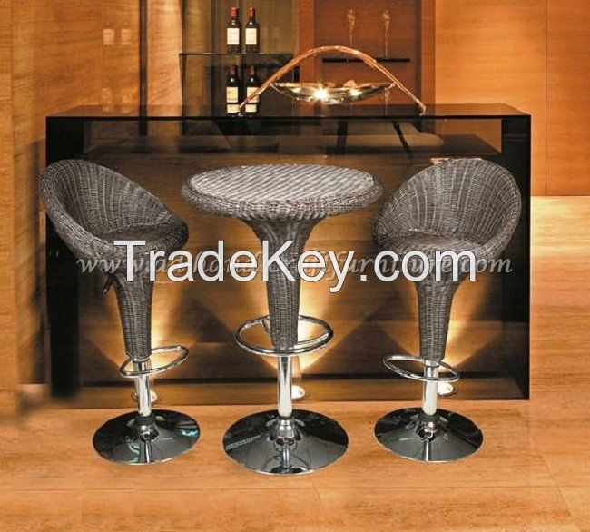 Poly rattan Bar-coffee and dinning set