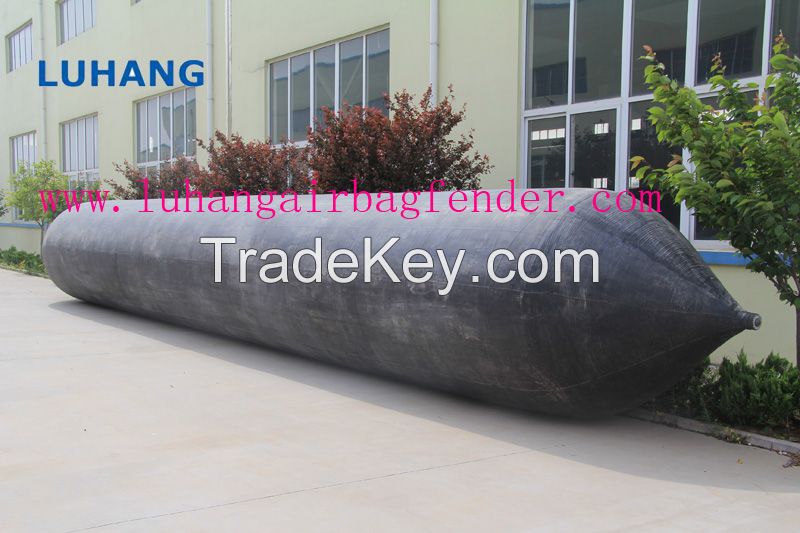 Rubber salvage floating lifting airbags launching air bag