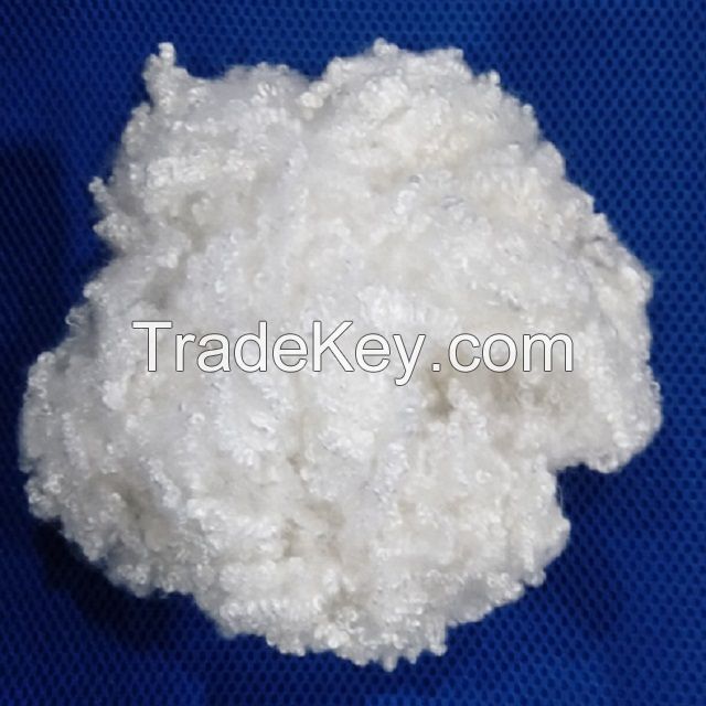 3D hollow conjugated non-silicon polyester staple fiber AA Grade