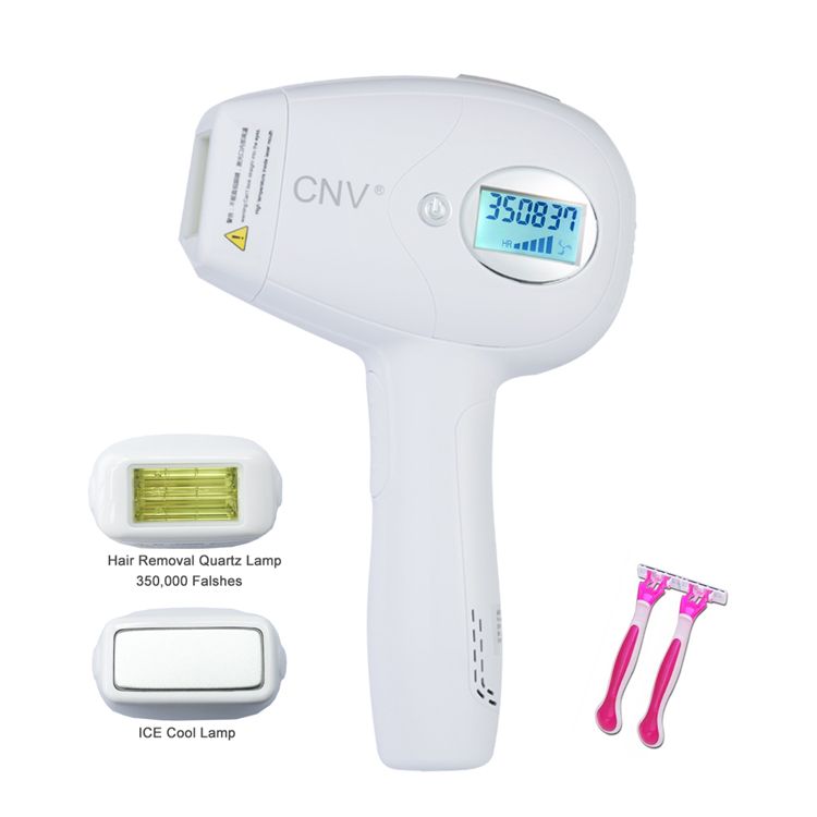 CNV Permanent Hair Removal WPL ICE Cool 350, 000 Flashes Light Painless IPL Hair Removal Device Epilator with LCD Screen for Body Home Use