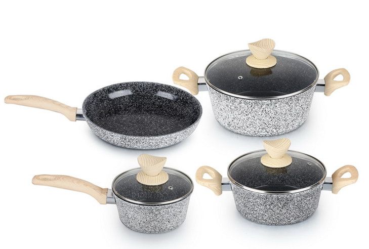 8Pcs Die-Casting Aluminium Non-stick Cookware Set