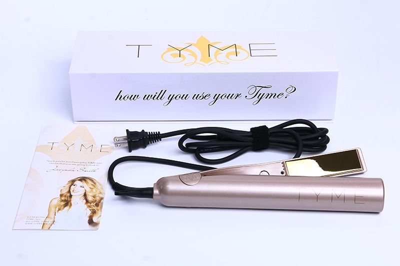 TYME Gold Plated Titanium Plates Hair Straighteners Hair Irons Fast Hair Straightening Ceramic Curler Styling Tools Free shipping..