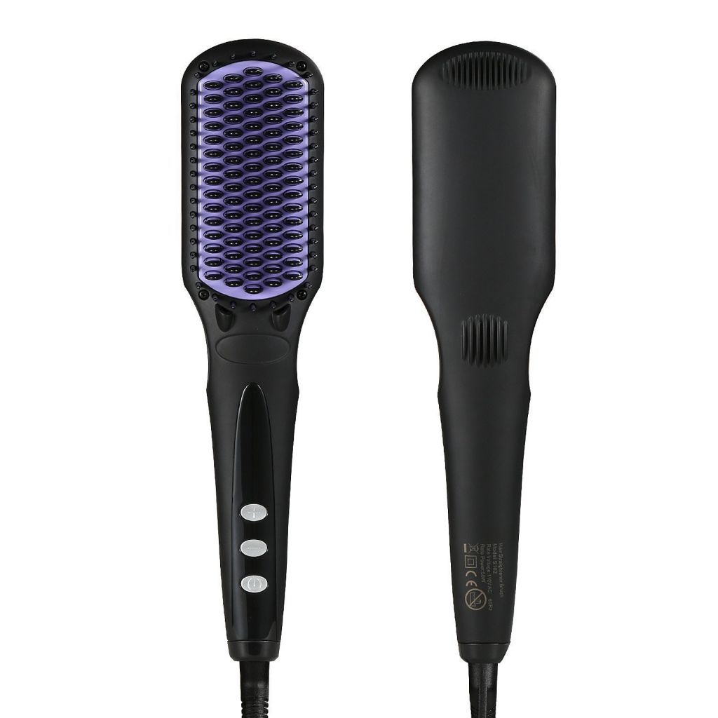 Electric Hair Straightener Brush Comb Fast Ceramic Professional Straightening Irons Hair Brushes