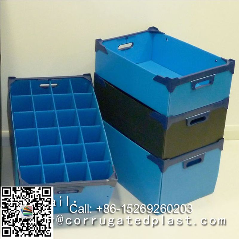 Antistatic polypropylene pp corrugated boxes plastic turnover carton
