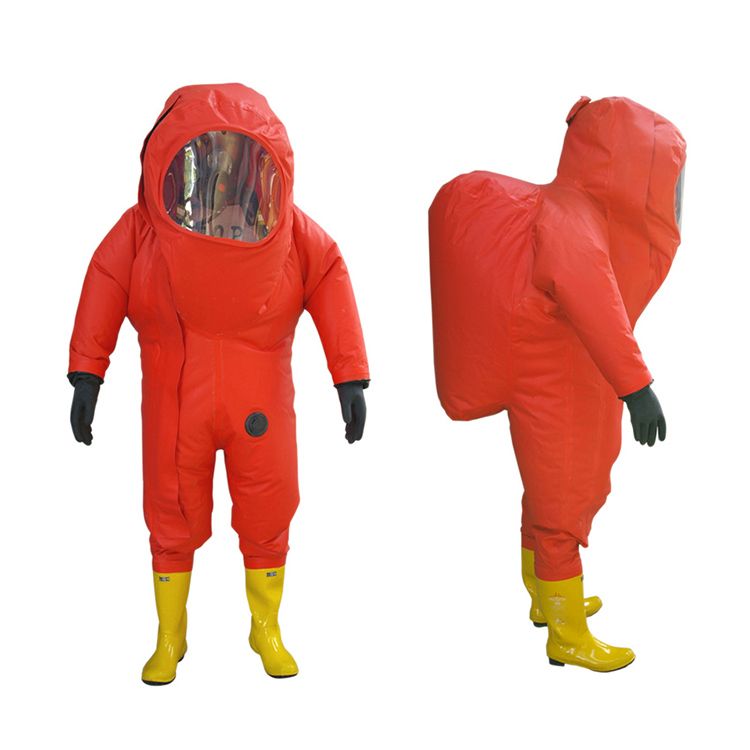 Totally Enclosed Heavy Duty Type Chemical Protective Suit 