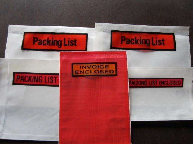 Packing List Envelope