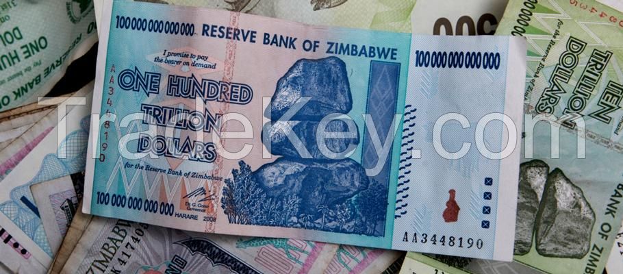 Zimbabwean Old Dollar Notes