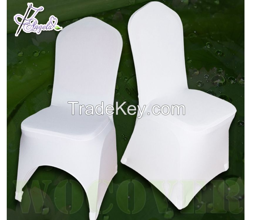 wedding banquet party white spandex chair cover new design for banquet chairs